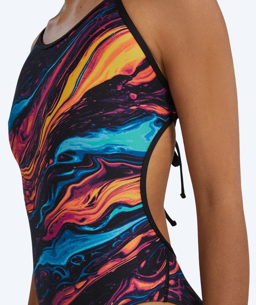 TYR Badeanzug für Damen - Durafast Elite Crosscutfit - Schwarz/Mehrfarbig - Image 6