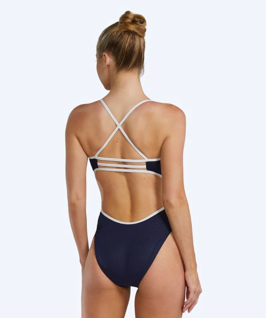 TYR Badeanzug für Damen - Durafast Elite Trinityfit Hexa - Donkerblau/Weiß - Image 2