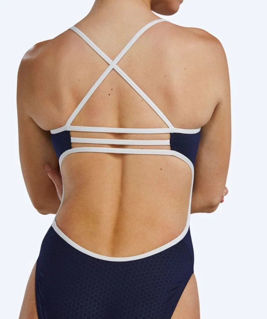 TYR Badeanzug für Damen - Durafast Elite Trinityfit Hexa - Donkerblau/Weiß - Image 7