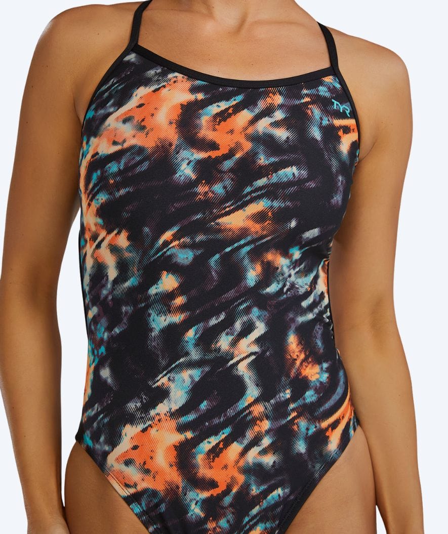 TYR Badeanzug für Damen - Durafast Elite Trinityfit - Schwarz/Orange - Image 5