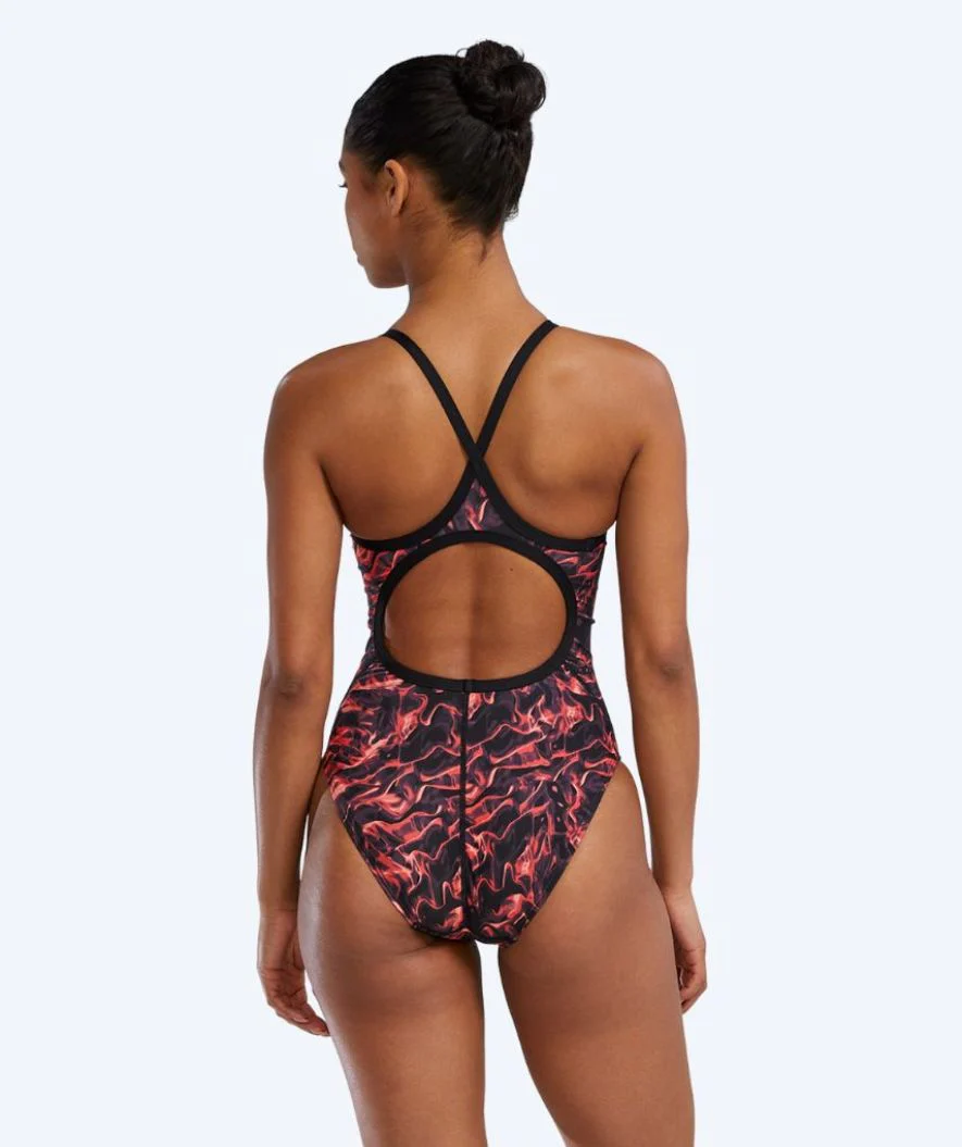 TYR Badeanzug für Damen - Durafast Energia Diamondfit - Rot/Schwarz - Image 2