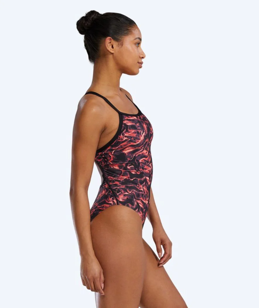 TYR Badeanzug für Damen - Durafast Energia Diamondfit - Rot/Schwarz - Image 4