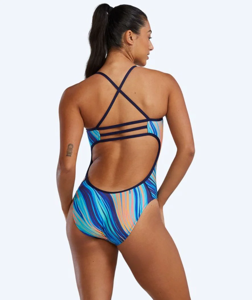 TYR Badeanzug für Damen - Riptidal Trinityfit - Blau/Orange - Image 2