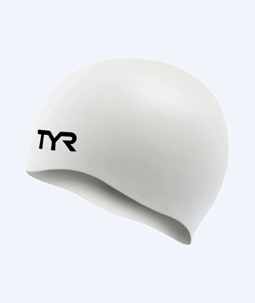 TYR Badekappe - Silicone - Weiß