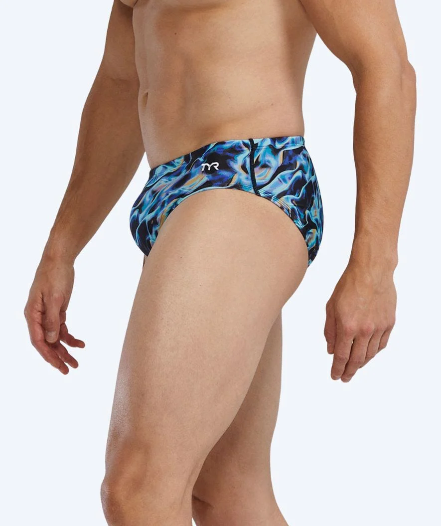 TYR Badeslip für Herren - Durafast Elite Energia - Blau - Image 3