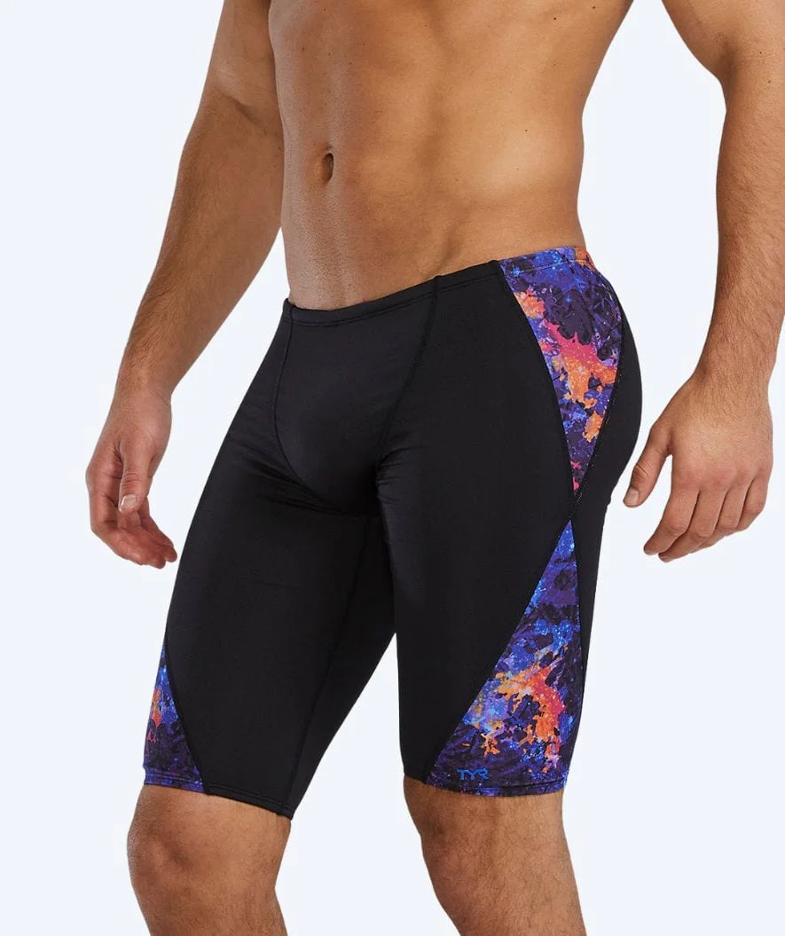 TYR lange Badehose für Herren - Blade Splice - Schwarz/Lila - Image 3