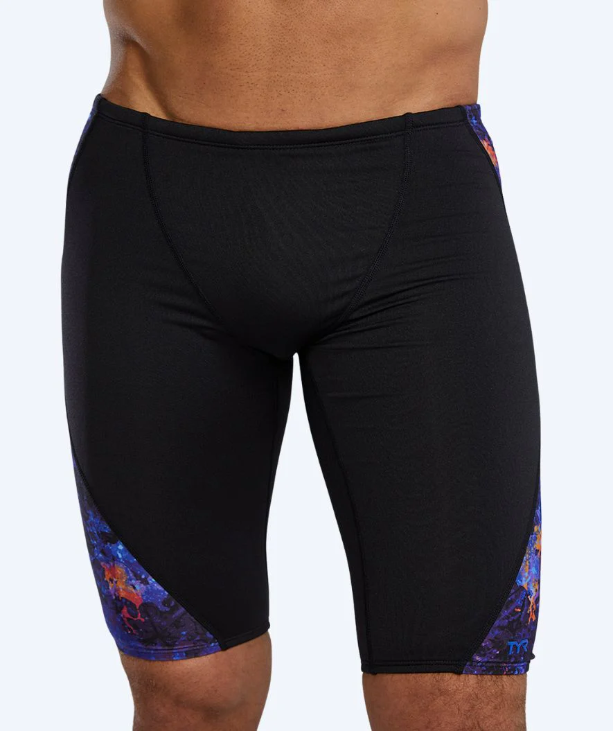 TYR lange Badehose für Herren - Blade Splice - Schwarz/Lila - Image 5