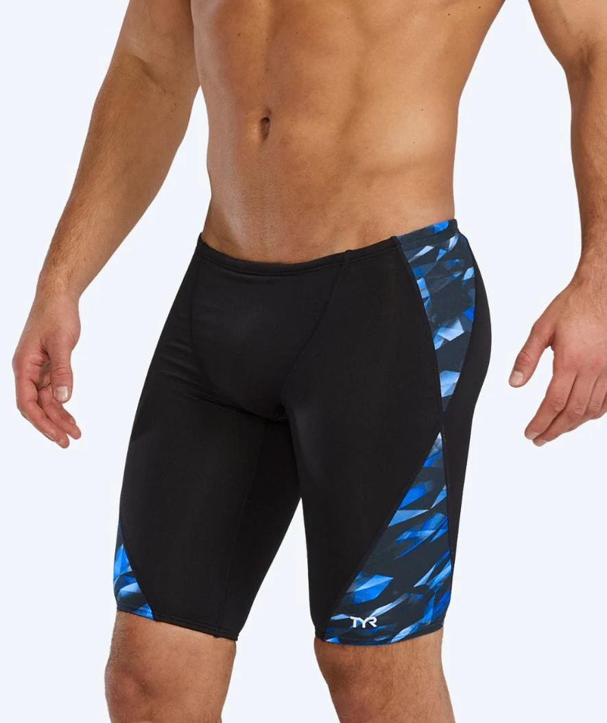 TYR lange Badehose für Herren - Blade Splice Triadic - Schwarz/Blau - Image 3