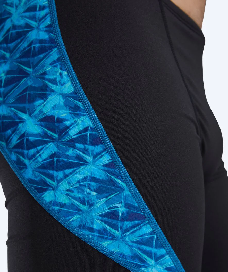 TYR lange Badehose für Herren - Curve Splice - Schwarz/Hellblau - Image 8