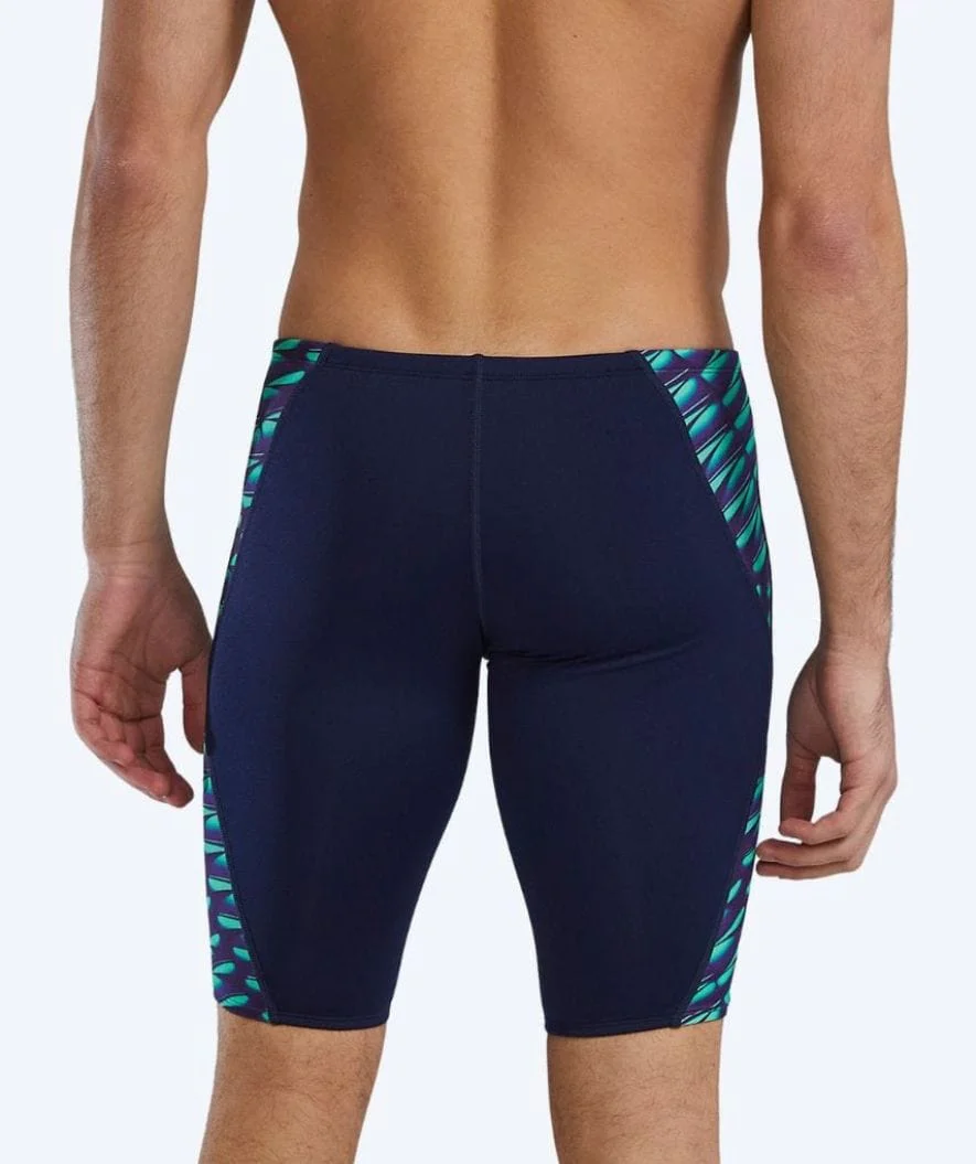 TYR lange Badehose für Herren - Evolved Blade Splice - Donkerblau/Grün - Image 2