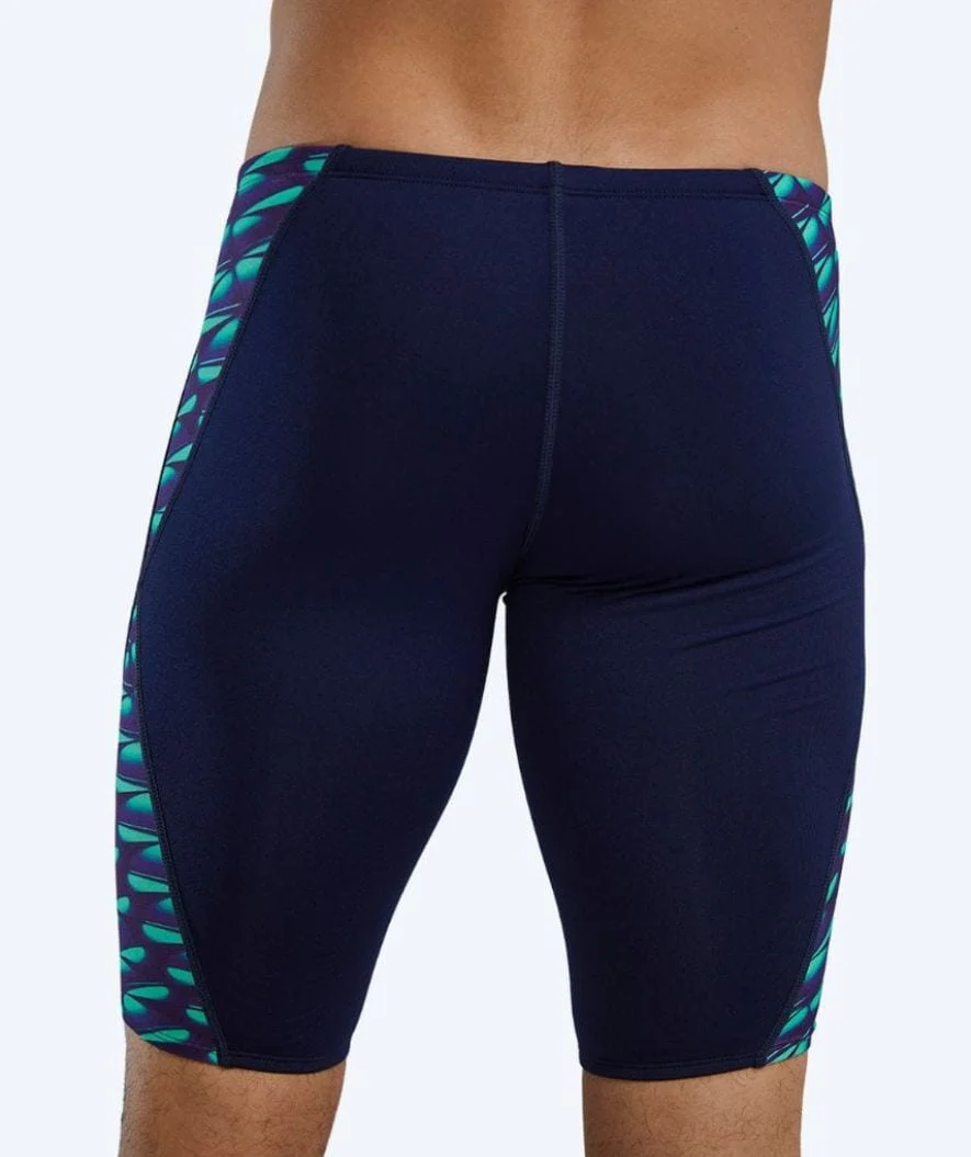 TYR lange Badehose für Herren - Evolved Blade Splice - Donkerblau/Grün - Image 7