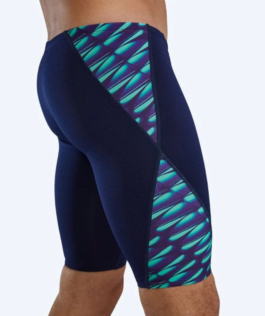 TYR lange Badehose für Herren - Evolved Blade Splice - Donkerblau/Grün - Image 8