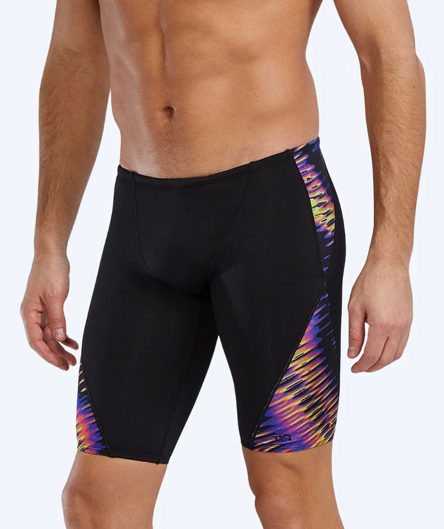 TYR lange Badehose für Herren - Evolved Blade Splice - Schwarz/Mehrfarbig