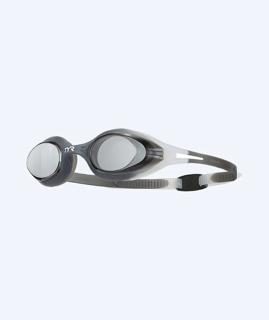 TYR Schwimmbrille für Freizeitschwimmer - Hydra Flare - Grau (Smoke Scheiben)