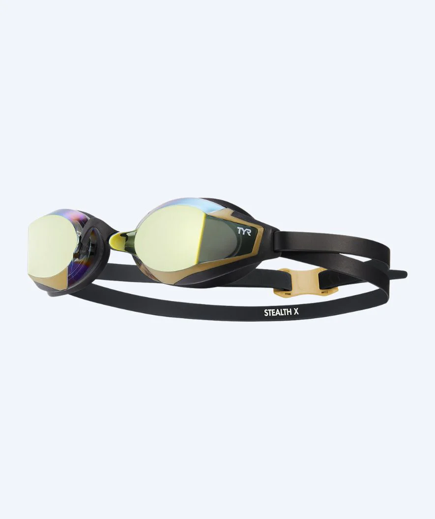 TYR Schwimmbrille - Stealth X Mirrored - Schwarz/Gold