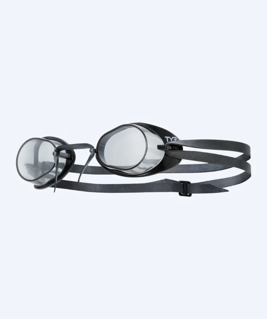 TYR Schwimmbrille - Socket Rockets 2.0 - Schwarz (Smoke Scheiben)