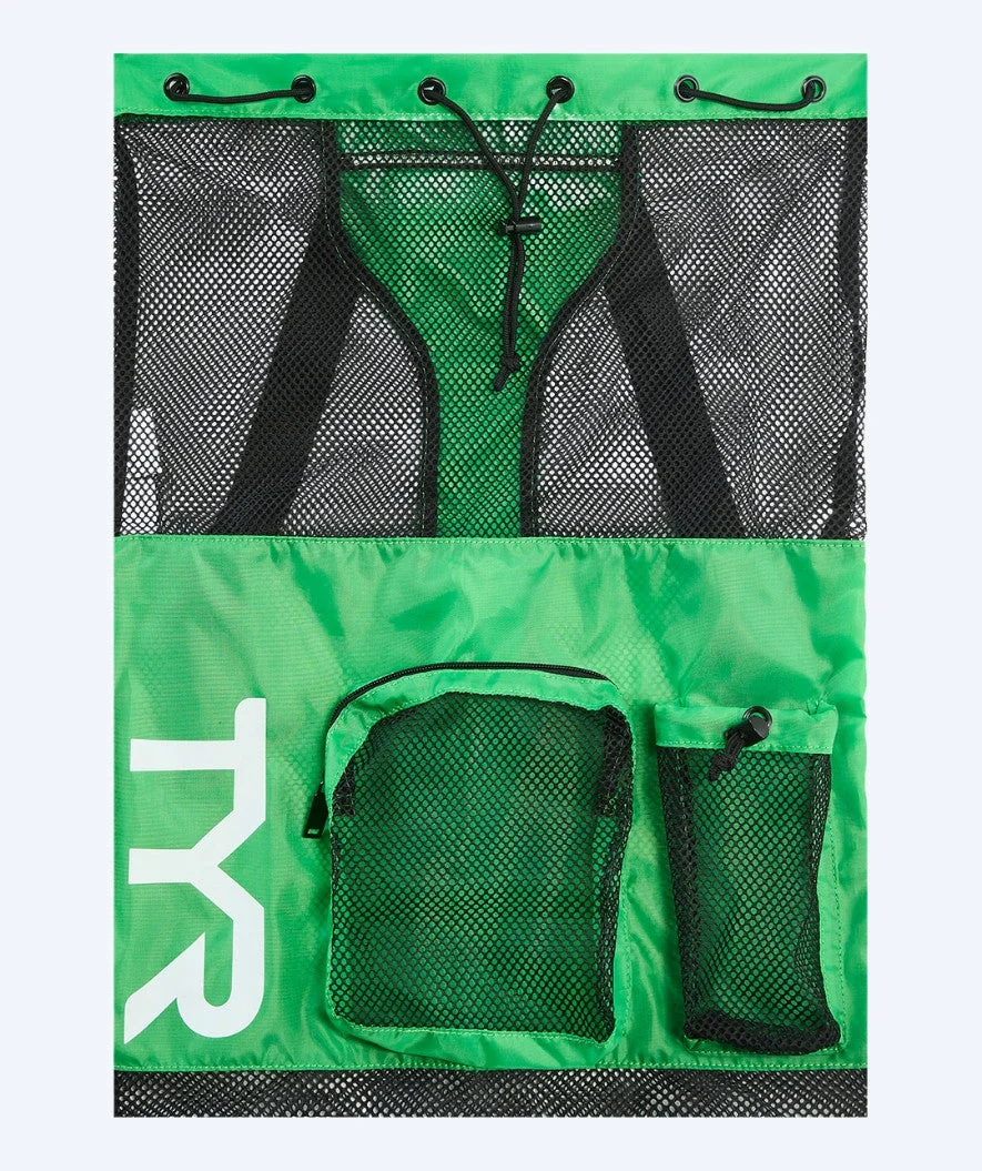 TYR Netzbeutel zum Schwimmen - Big Mesh Mummy 40L - Grün/Schwarz