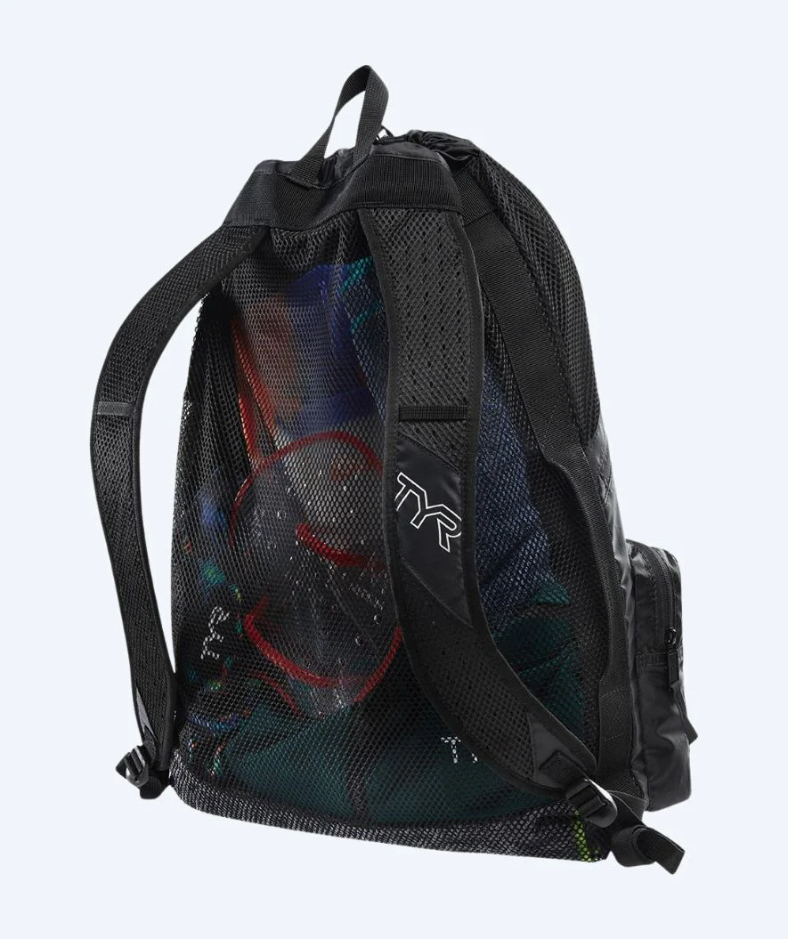 TYR Netzbeutel zum Schwimmen - Elite Team 40L - Schwarz - Image 3
