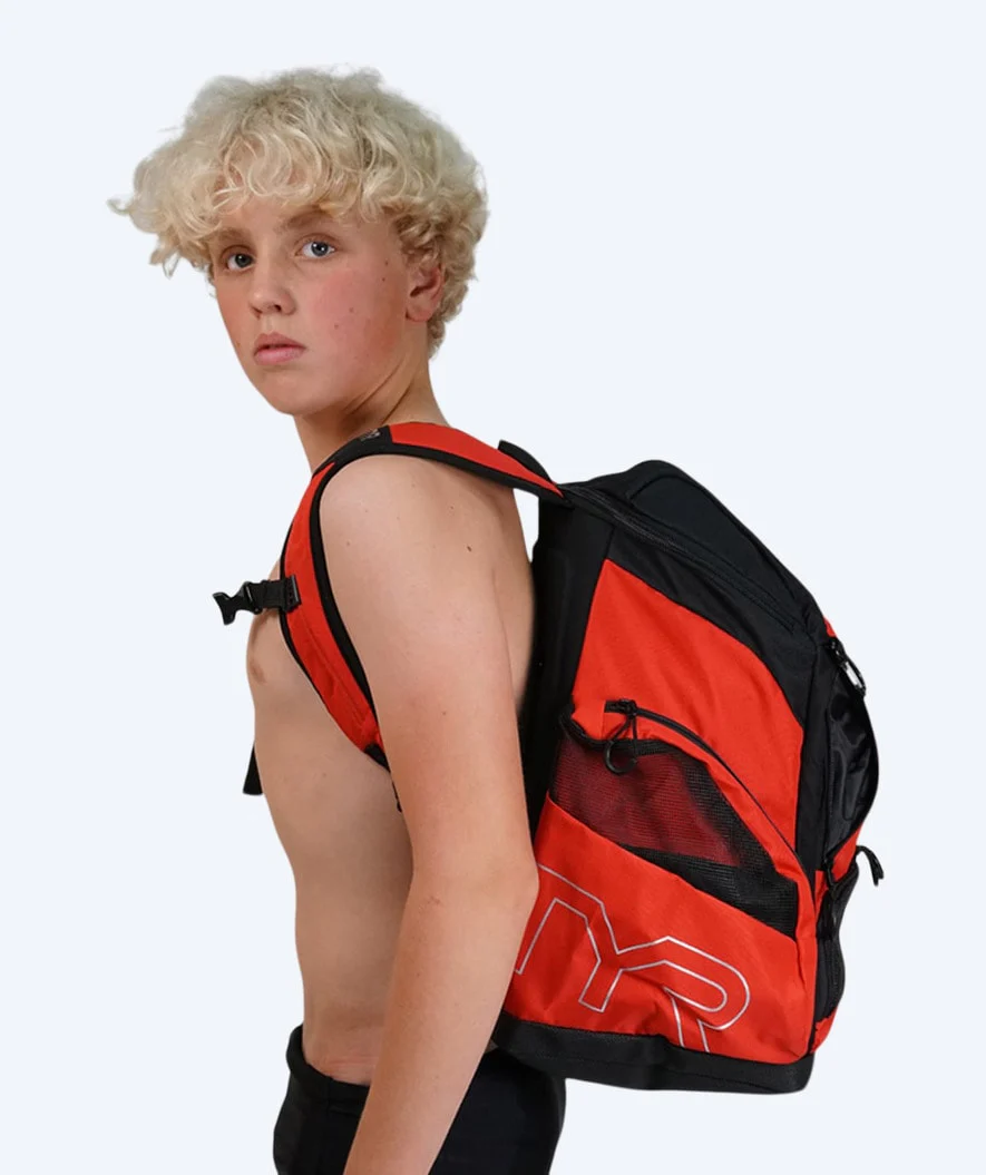 TYR Schwimmrucksack - Alliance Team 45L - Rot/Schwarz - Image 8