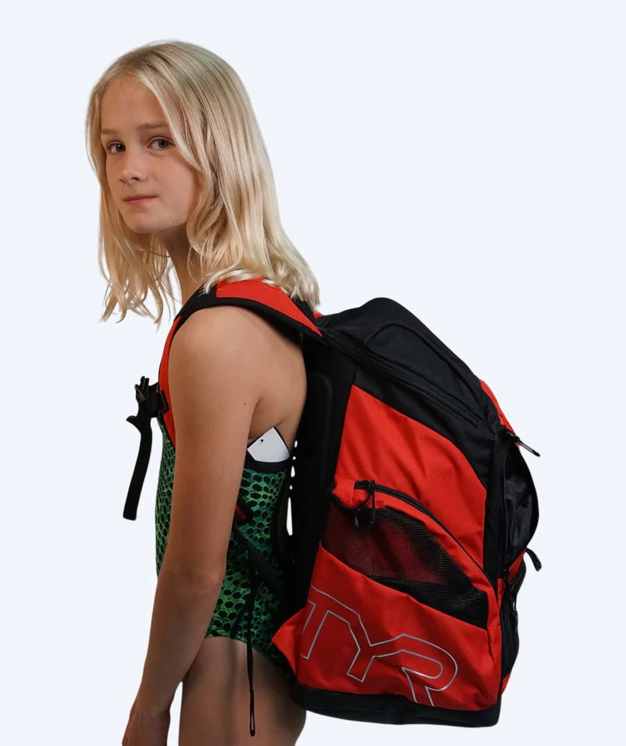 TYR Schwimmrucksack - Alliance Team 45L - Rot/Schwarz - Image 9
