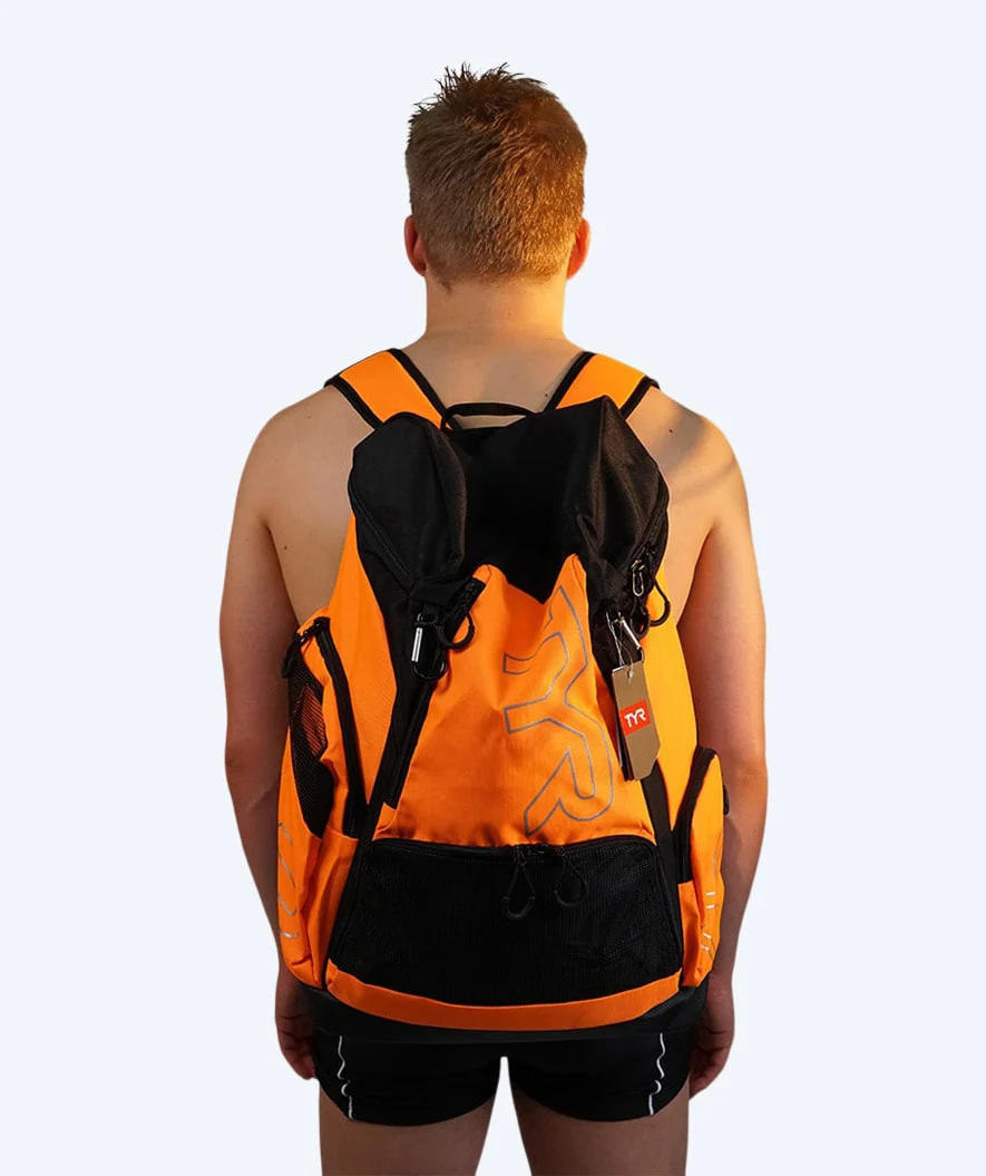 TYR Schwimmrucksack - Alliance Team 45L - Blau/Gelb - Image 6