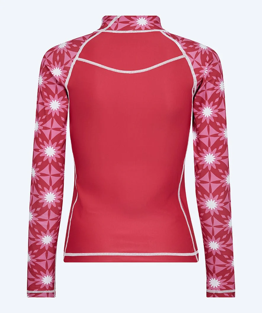 Watery UV Shirt für Damen - Aiko Langarm Rashguard - Rosa/Dunkelrot - Image 8