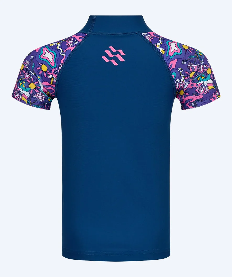 Watery UV Shirt für Kinder - Osiris Kurzarm Rashguard - Mehrfarbig/Donkerblau - Image 3