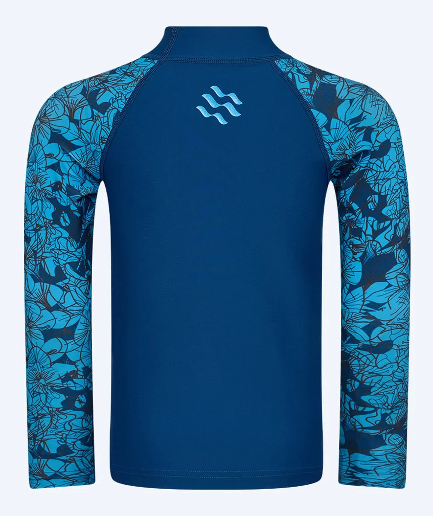 Watery UV Shirt für Kinder - Katsu Langarm Rashguard - Blau/Donkerblau - Image 8