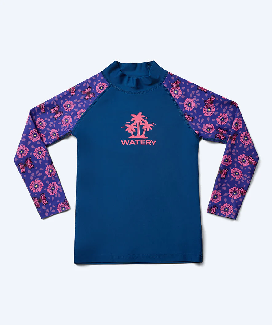 Watery UV Shirt für Kinder - Osiris Langarm Rashguard - Lila/Donkerblau - Image 10