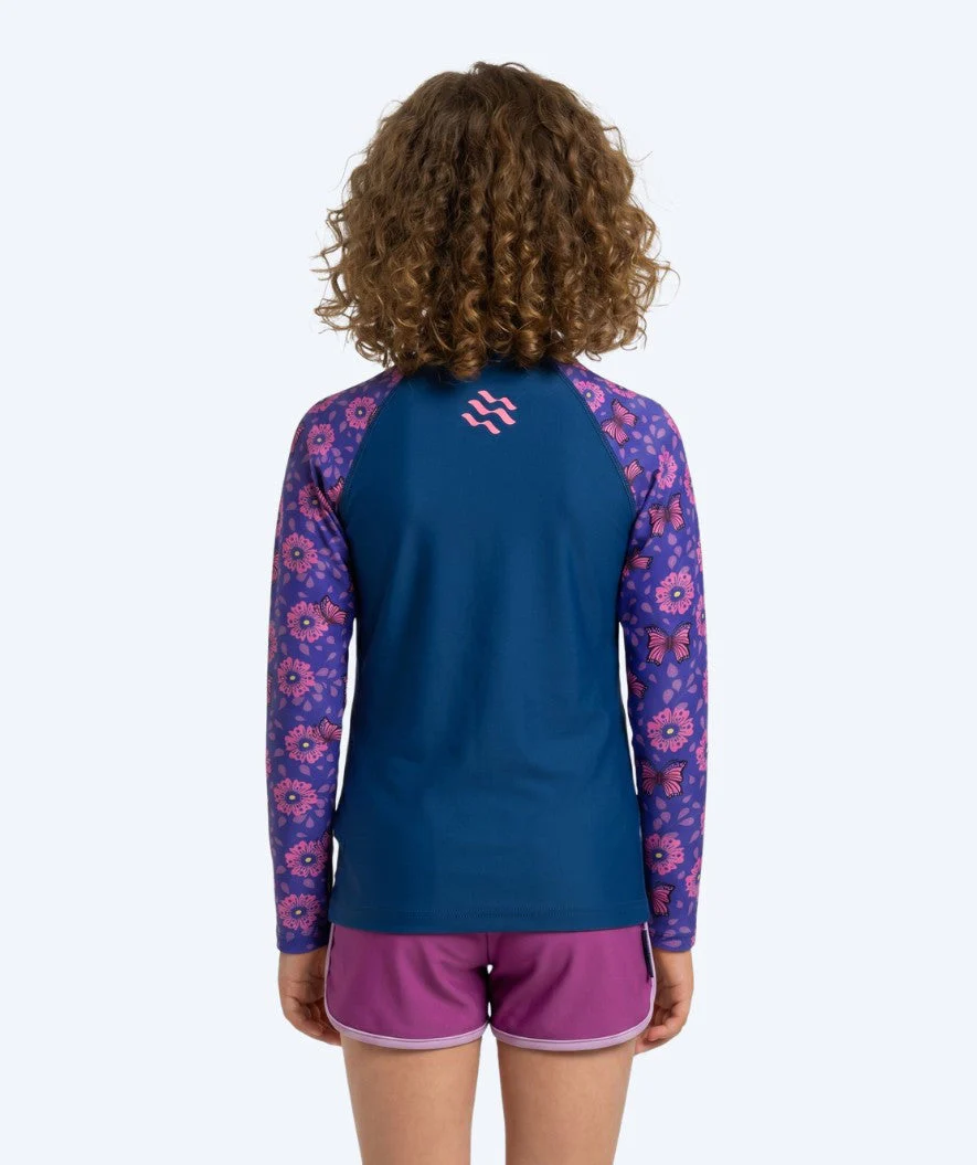 Watery UV Shirt für Kinder - Osiris Langarm Rashguard - Lila/Donkerblau - Image 2