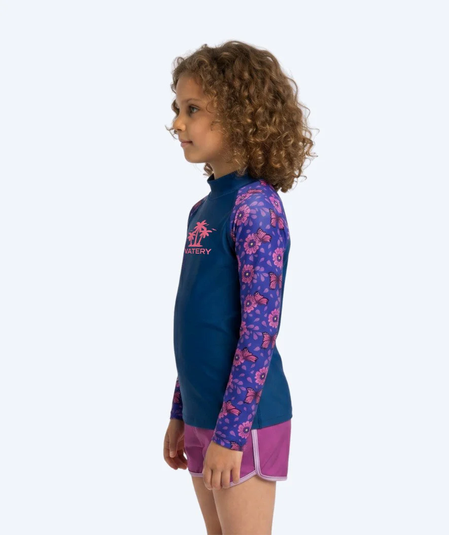 Watery UV Shirt für Kinder - Osiris Langarm Rashguard - Lila/Donkerblau - Image 3