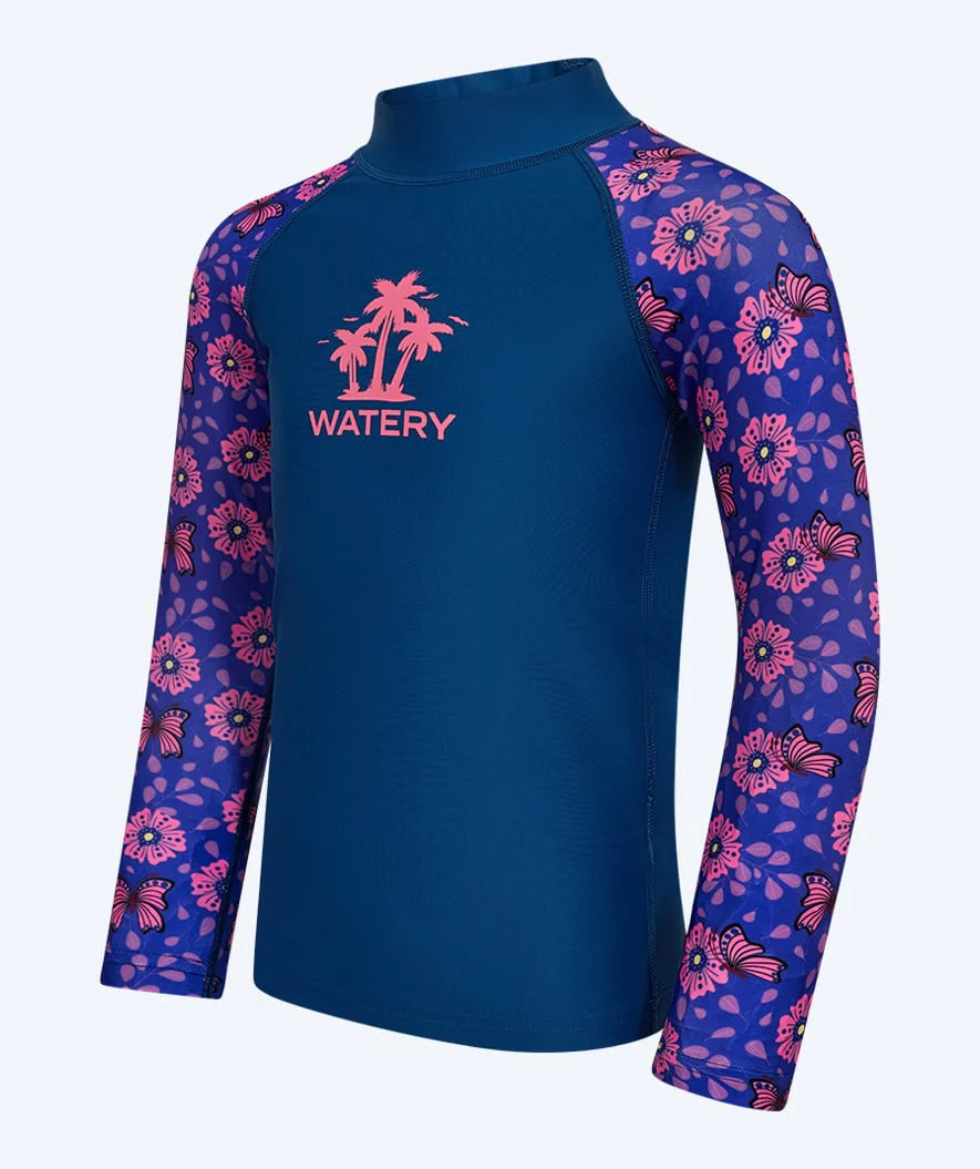 Watery UV Shirt für Kinder - Osiris Langarm Rashguard - Lila/Donkerblau - Image 7