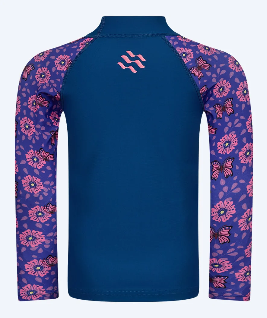 Watery UV Shirt für Kinder - Osiris Langarm Rashguard - Lila/Donkerblau - Image 8