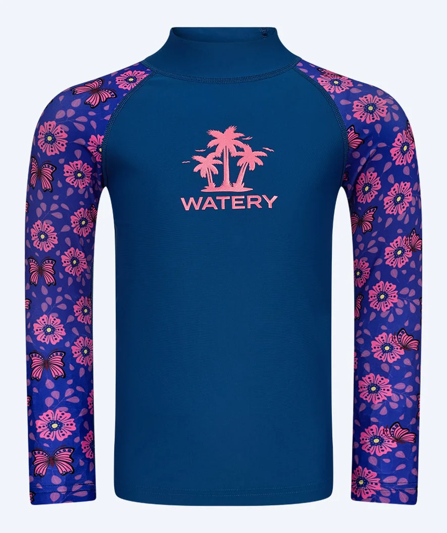 Watery UV Shirt für Kinder - Osiris Langarm Rashguard - Lila/Donkerblau - Image 9