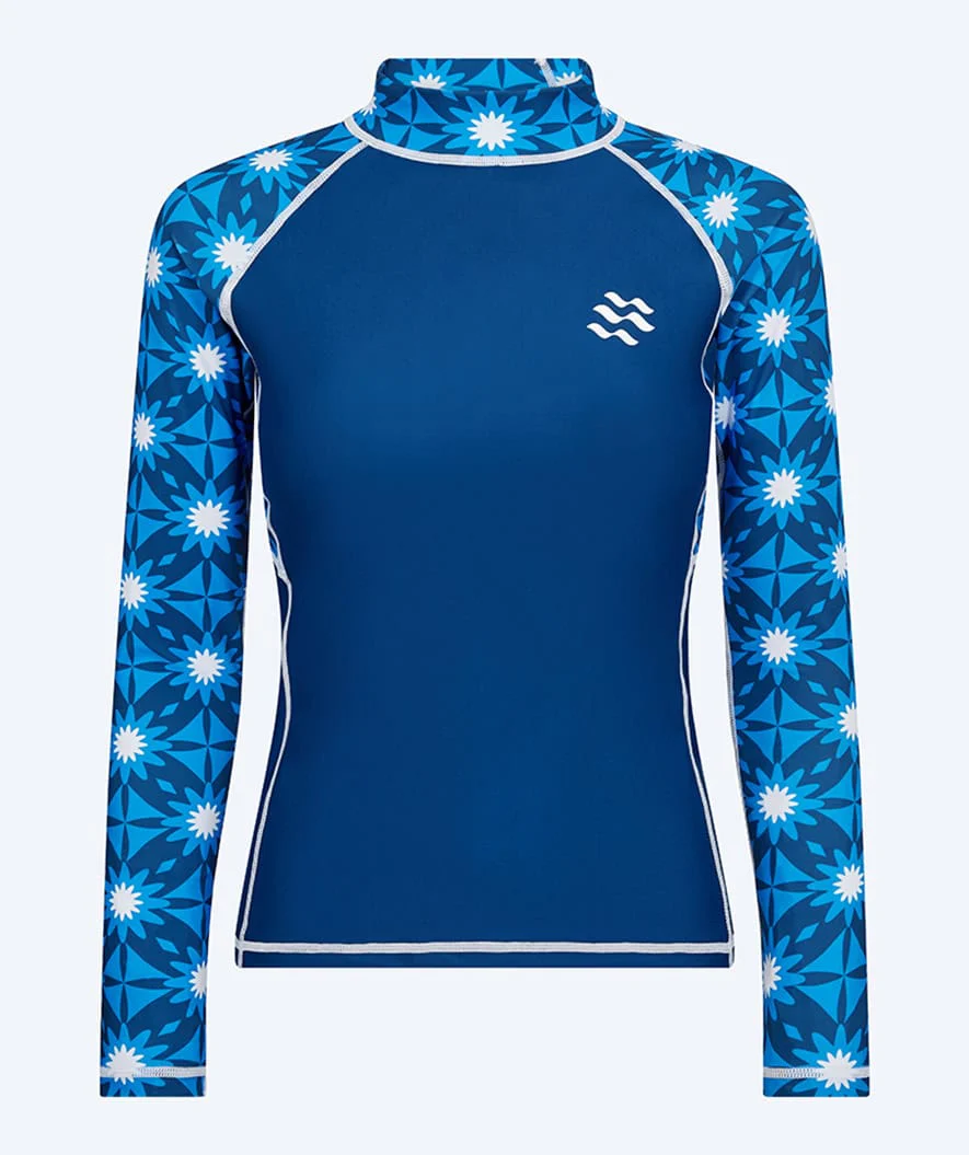 Watery UV Shirt für Damen - Aiko Langarm Rashguard - Blau/Donkerblau - Image 10