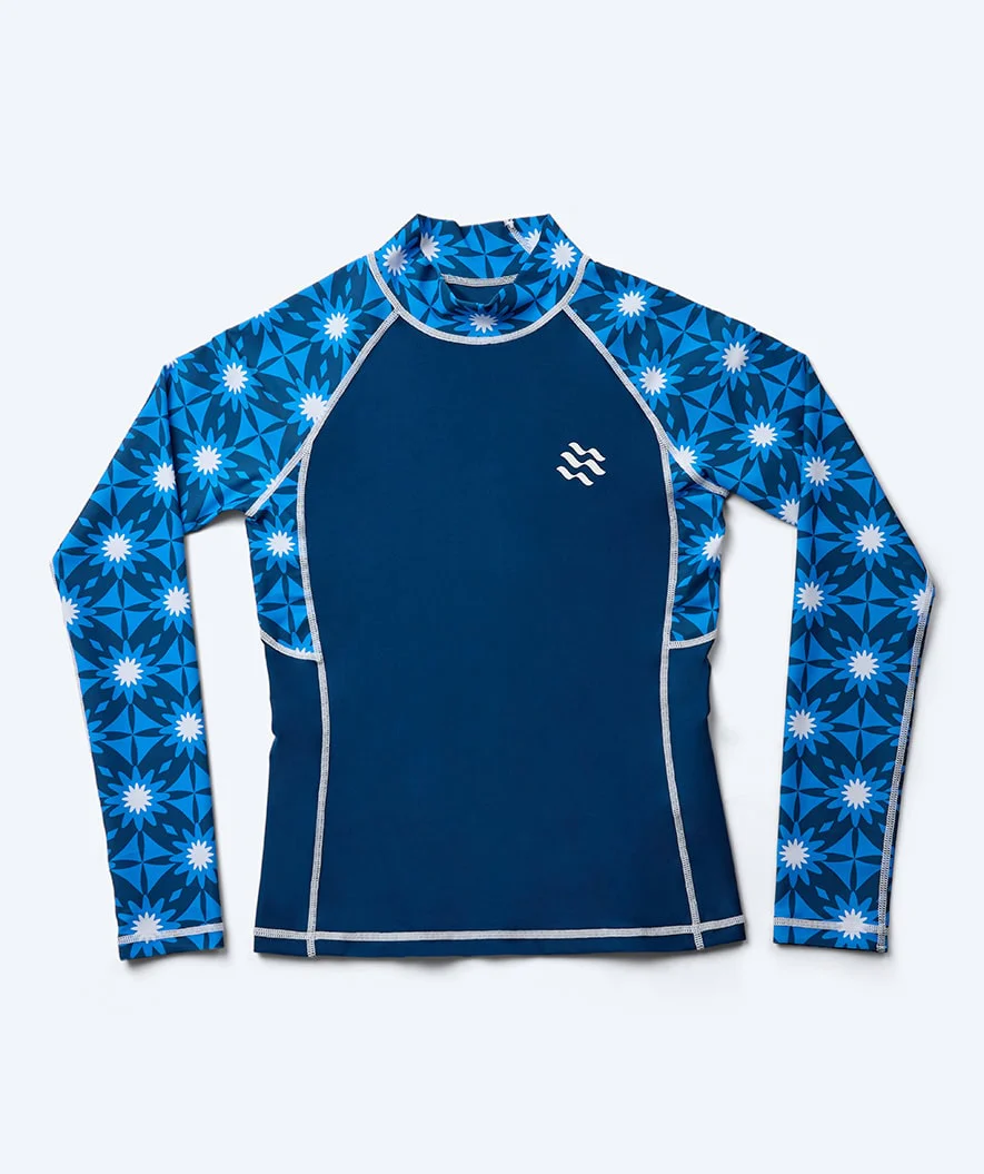 Watery UV Shirt für Damen - Aiko Langarm Rashguard - Blau/Donkerblau - Image 11
