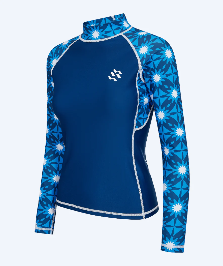 Watery UV Shirt für Damen - Aiko Langarm Rashguard - Blau/Donkerblau - Image 8