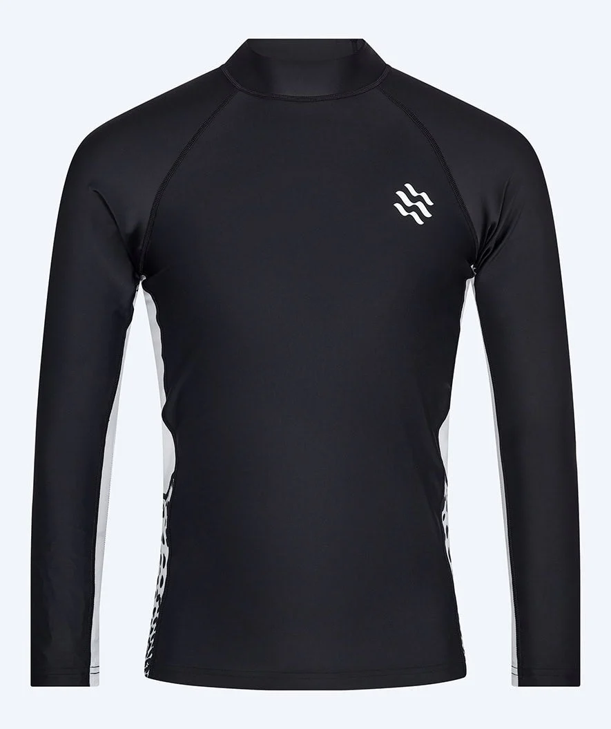 Watery UV Shirt für Herren - Scylla Langarm Rashguard - Schwarz/Weiß - Image 3