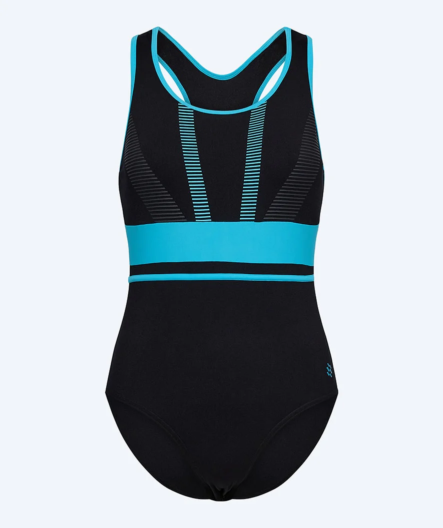 Watery Badeanzug für Damen - Conway - Schwarz/Hellblau - Image 15