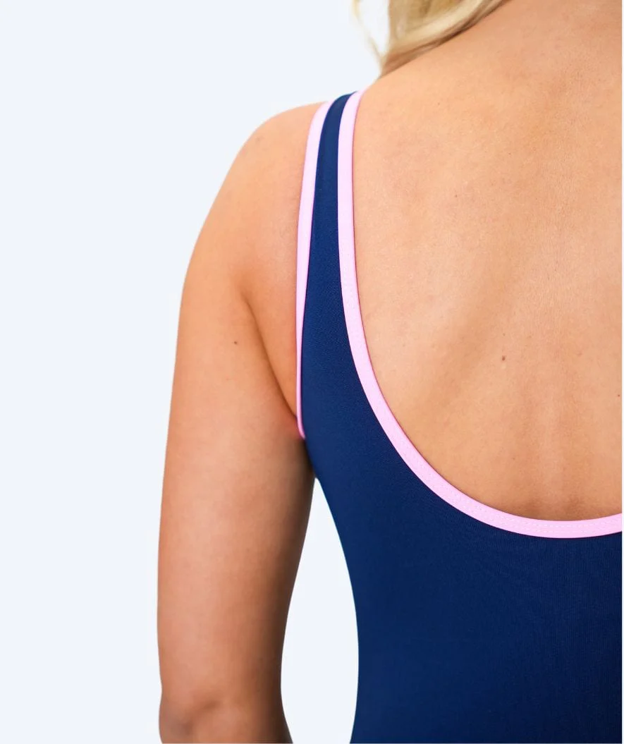 Watery Badeanzug für Damen - Scrylla - Donkerblau/Hellrosa - Image 4