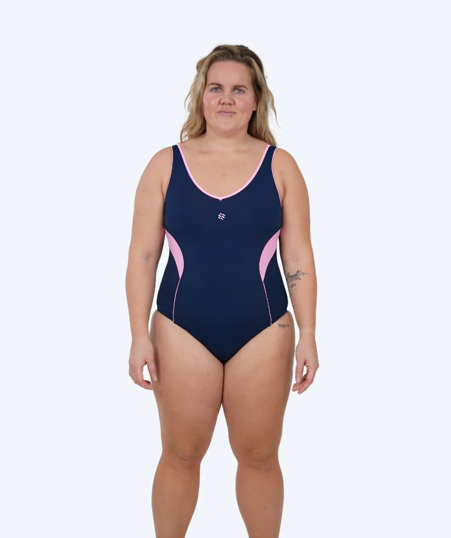 Watery Badeanzug für Damen - Scrylla - Donkerblau/Hellrosa - Image 7