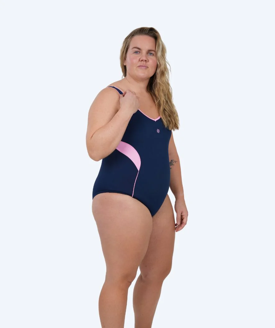 Watery Badeanzug für Damen - Scrylla - Donkerblau/Hellrosa - Image 9