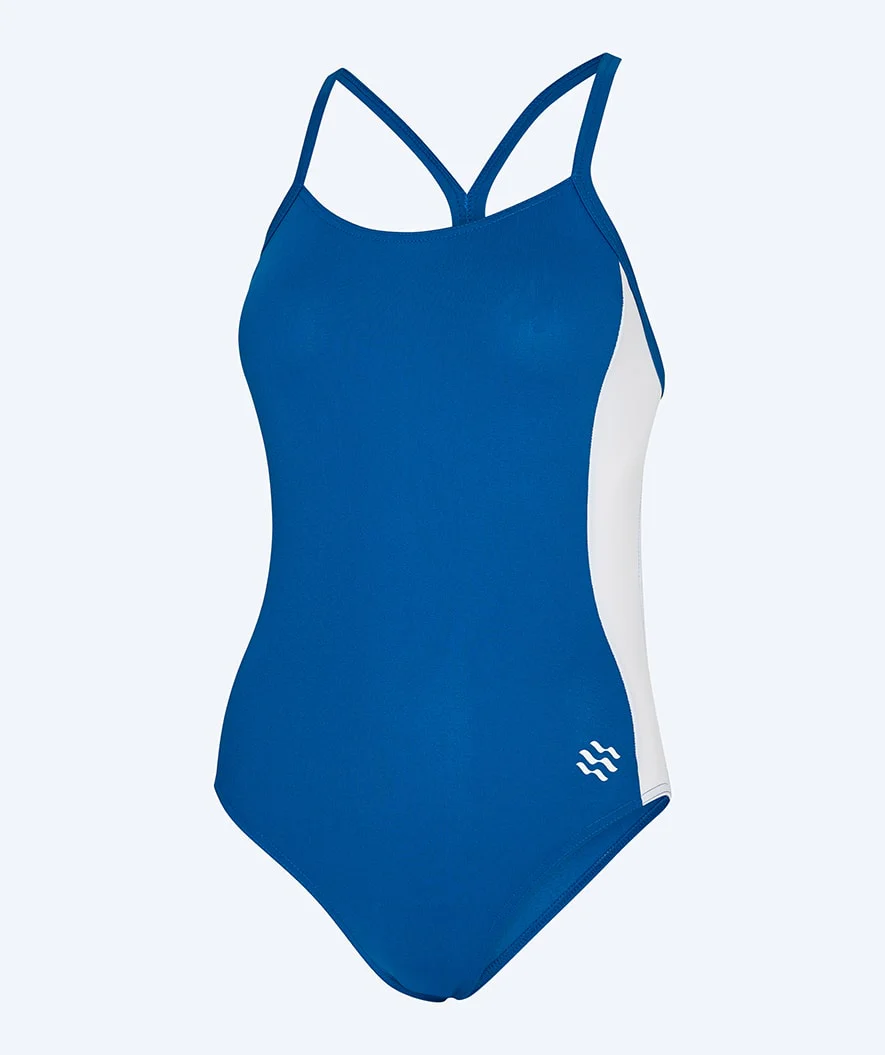Watery Badeanzug für Damen - Sidestroke Solid - Donkerblau - Image 3