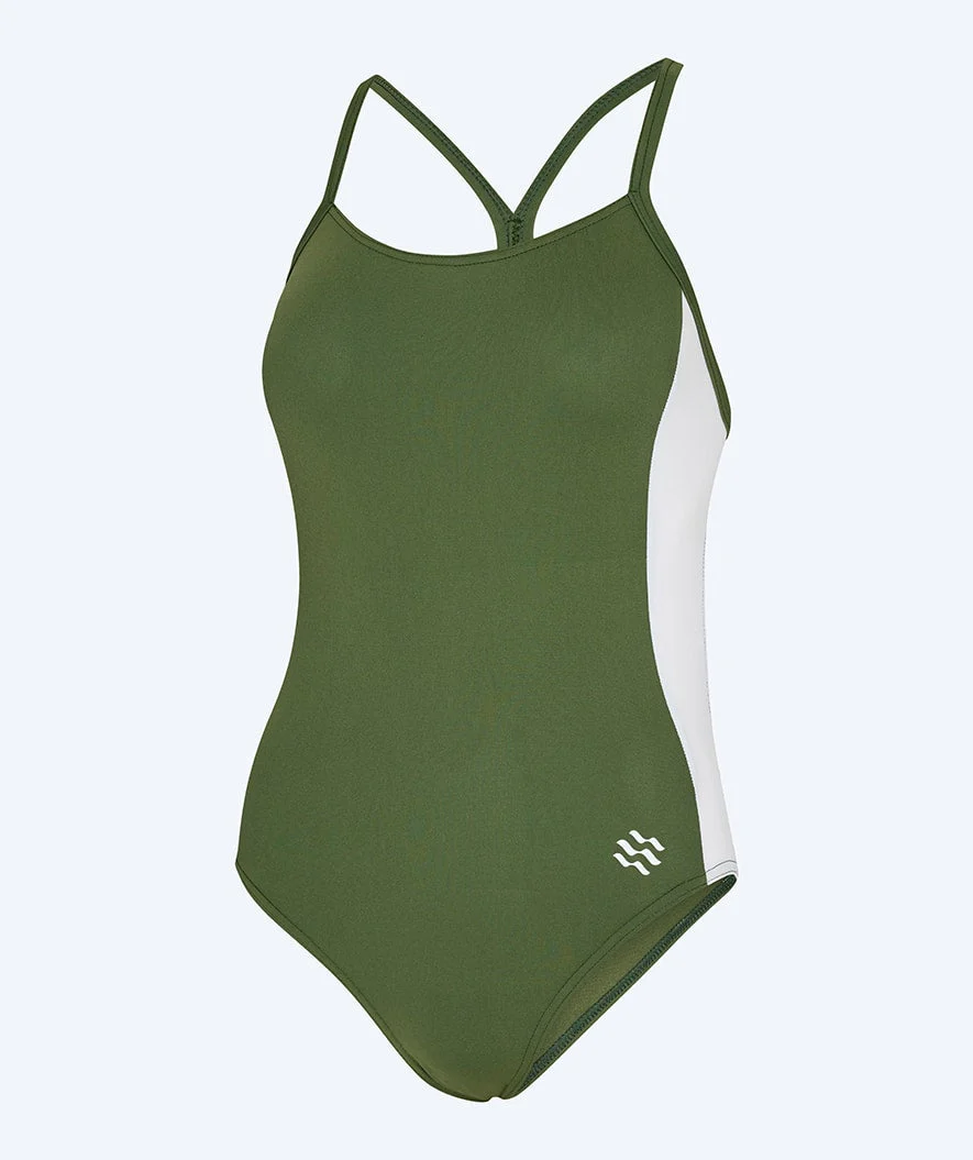 Watery Badeanzug für Damen - Sidestroke Solid - Forest Green - Image 4