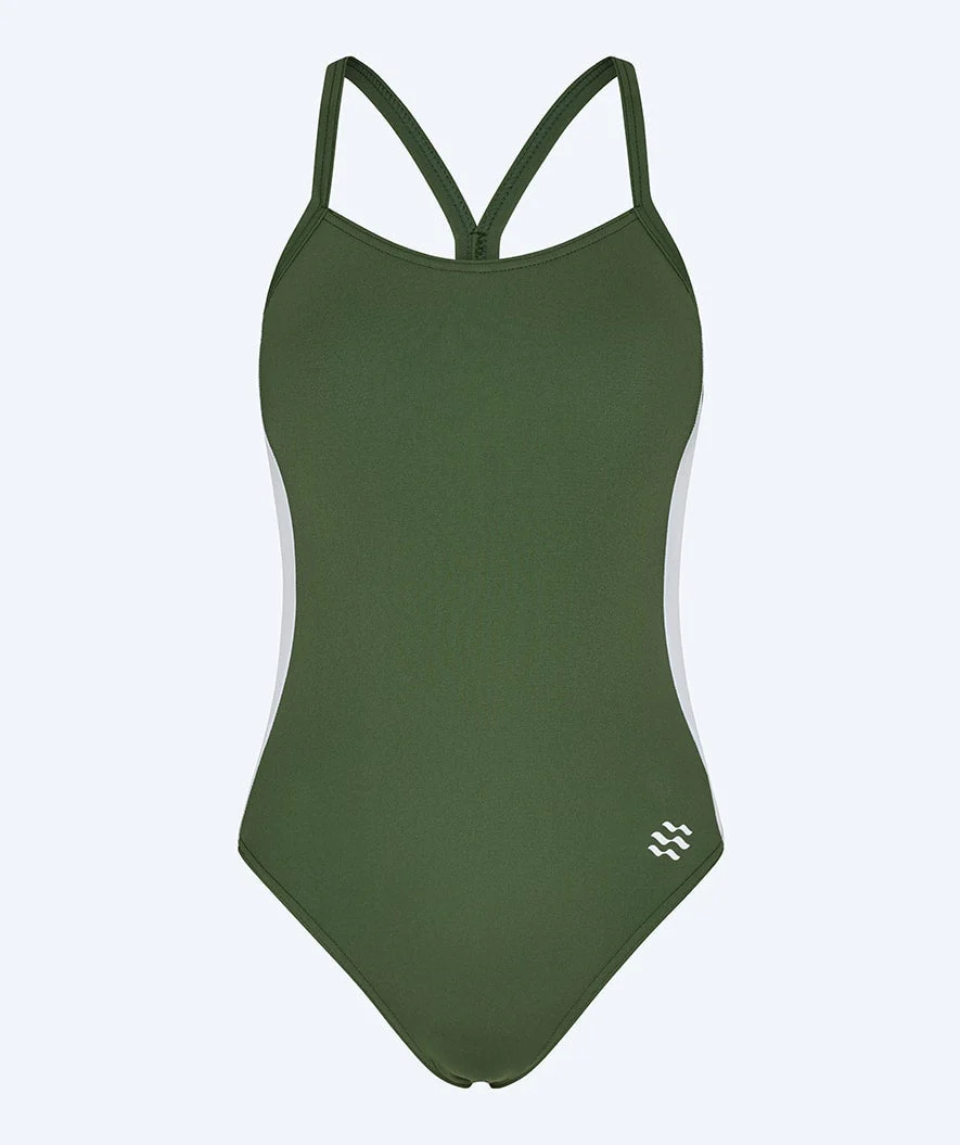 Watery Badeanzug für Damen - Sidestroke Solid - Forest Green - Image 5