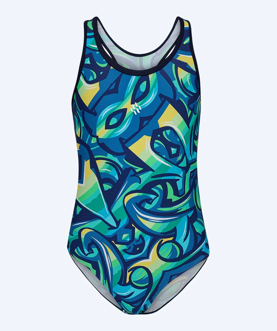 Watery Badeanzug für Mädchen - Rodney - Blau/Grün - Image 12