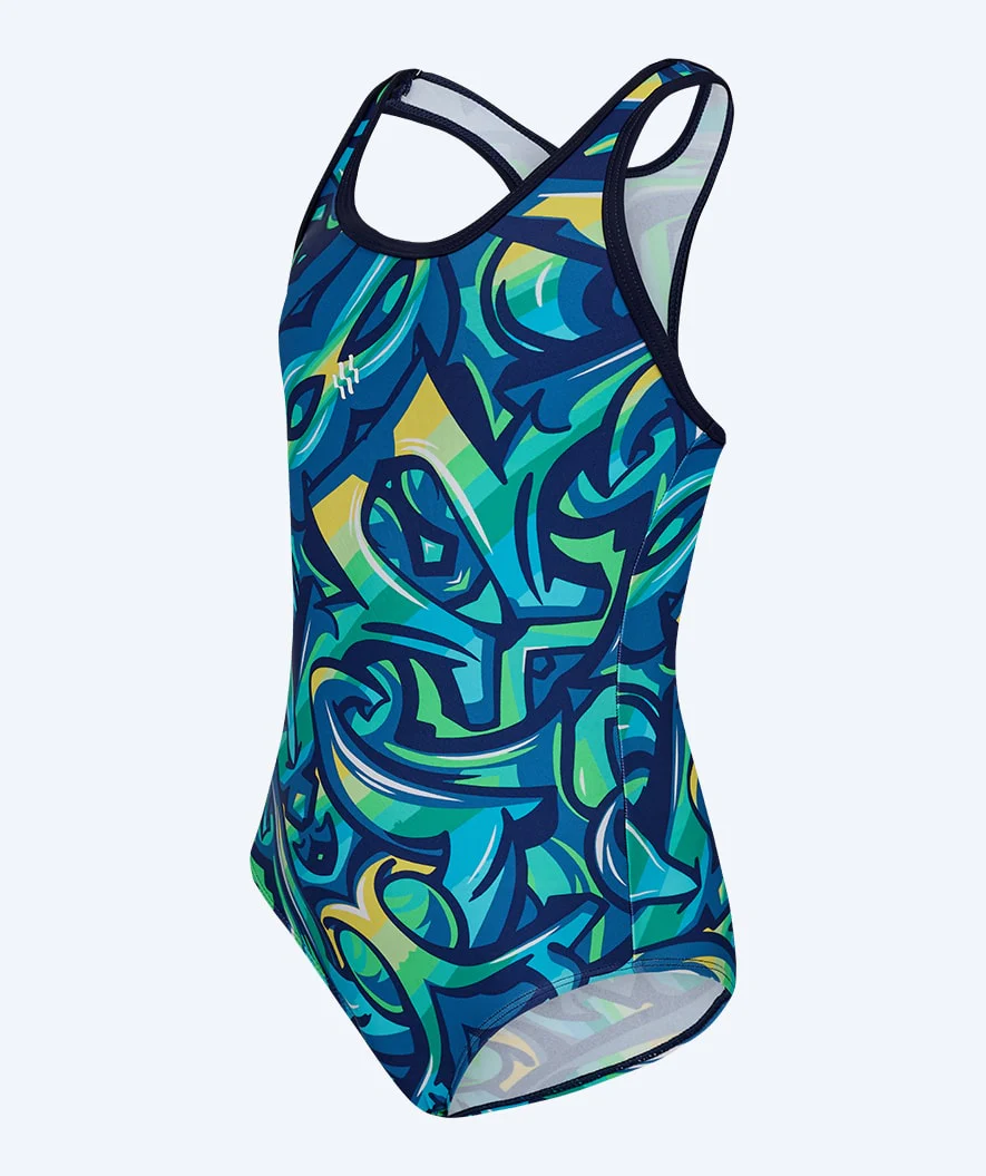 Watery Badeanzug für Mädchen - Rodney - Blau/Grün - Image 7