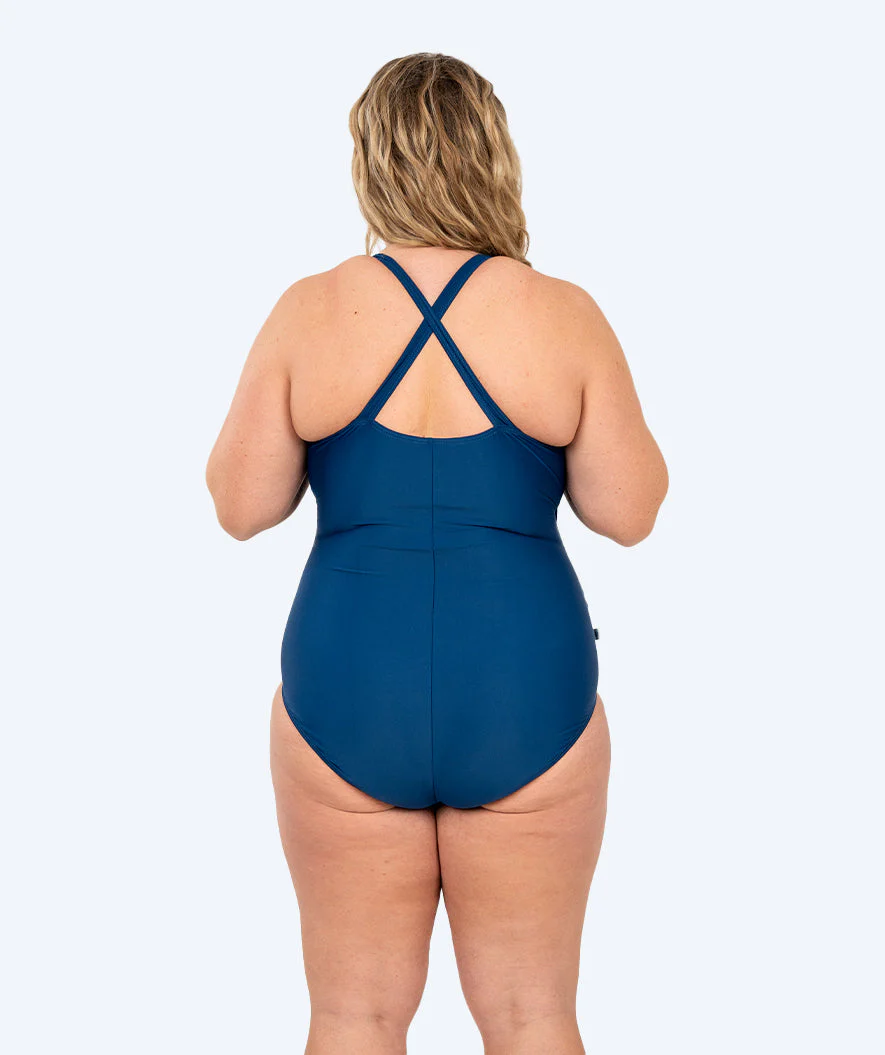 Watery Badeanzug für Damen in große Größen - Kaito - Donkerblau/Weiß - Image 2