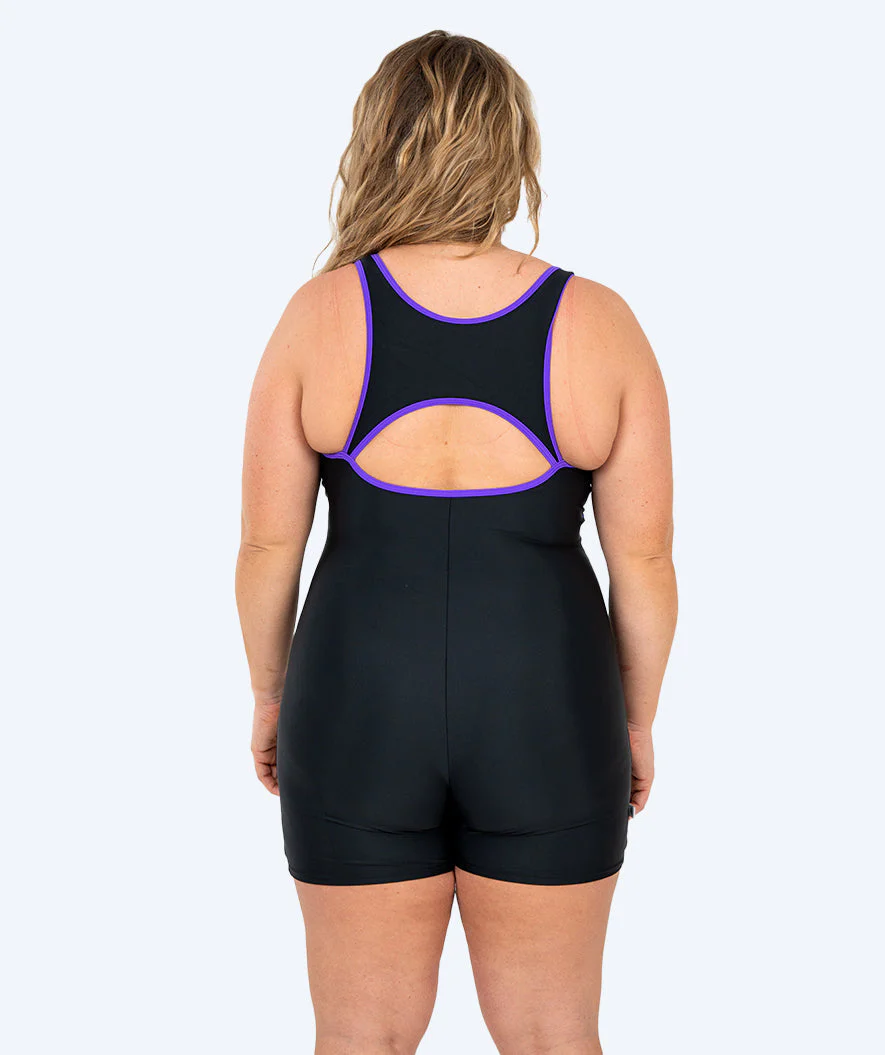 Watery Badeanzug mit Bein für Damen - Tirta - Schwarz/Lila - Image 2