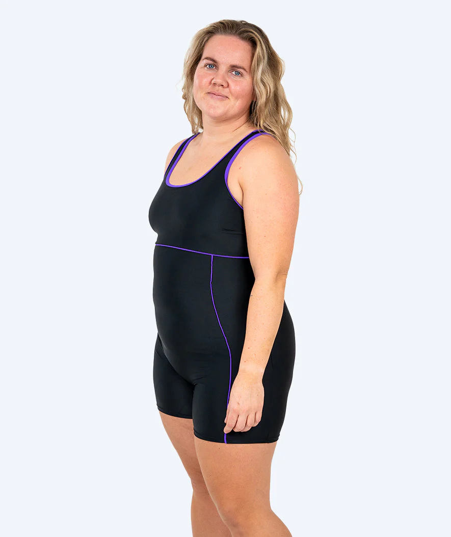 Watery Badeanzug mit Bein für Damen - Tirta - Schwarz/Lila - Image 3